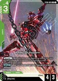 Red Gundam Premium Card Collection Gundam Assemble