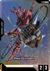 Red Gundam T 018 Premium Card Collection Gundam Assemble