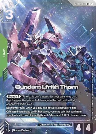 Gundam Lfrith Thorn (R+) (GD04-021) - Phantom Aria Holofoil