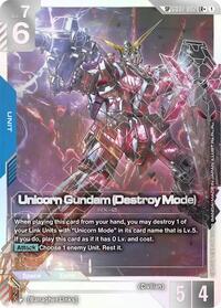 Unicorn Gundam (Destroy Mode) (SP) (LR+) GD04